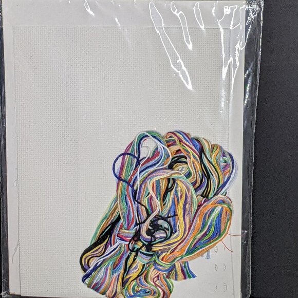 NEW Janlynn Bathtime Rules Cross Stitch Kit 80-441 Pig & Duck in Tub Sealed - Picture 3 of 6